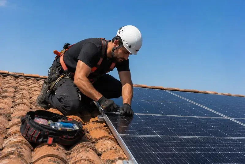 Maintenance et monitoring de panneaux solaires à la Chapelle-Saint-Laurent