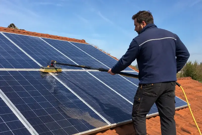 Nettoyage et entretien de panneaux solaires à la Chapelle-Saint-Laurent