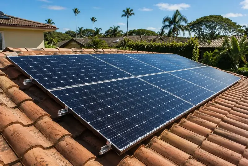 Installation de panneaux solaires à la Chapelle-Saint-Laurent